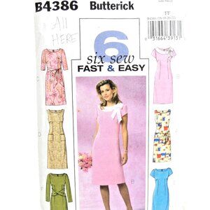 Vintage Butterick Pattern Size 16 18 20 22 DIY 2004 Fast /Easy 6 Styles Cut Sew